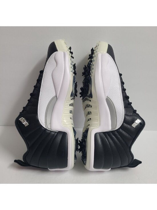 NEW Nike Air Jordan 12 Low Playoffs Golf Shoes DH4120-010 Size 9 White Black #1 main image 5